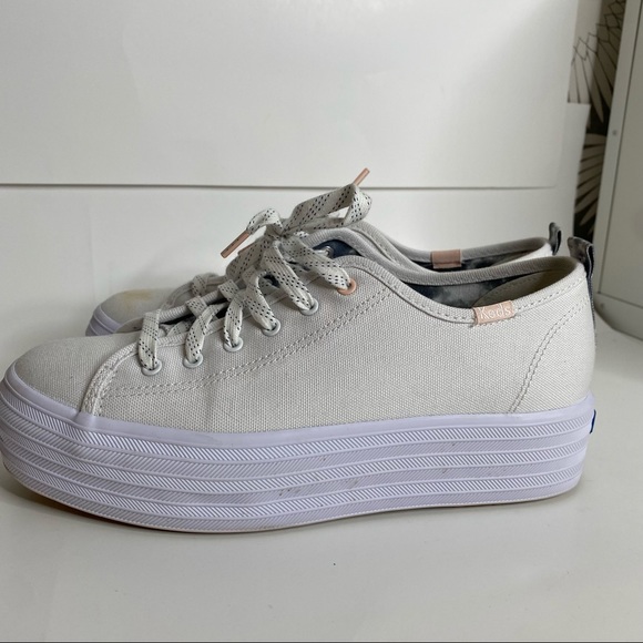 White Ked’s Tripple Up Platform Sneakers - Picture 7 of 14